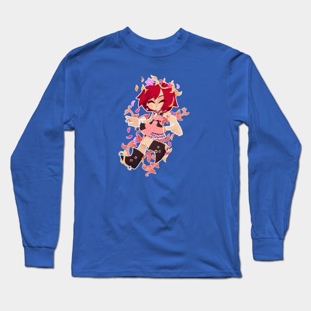 Flower Kairi Long Sleeve T-Shirt by VenaCoeurva